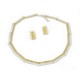 Necklace Silver vergoldet 14 elements silver goldplated -