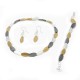 Necklace Silver oxidized Goldplated -