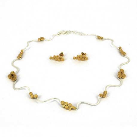 Necklace Silver Goldplated 45 cm -