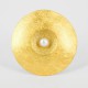 Brooch-Pendat Silver Goldplated with cultivized Pearl. Rund 56 mm Diameter -