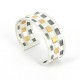Bracelet Silver 925, Goldplated, oxidized -