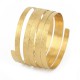 Bracelet Spiral Silber Goldplated -