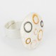 Ring open Silber Goldplated ruthinized  -