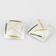 Earclips Silver Goldpalted and oxidized - 21367