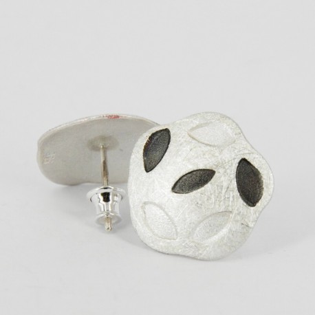 Earstickers Silver and oxidized Silver - 21424
