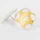 Earrings round Silver Goldplated  - 21452