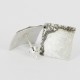Earstickers Square Silver oxidized  - 21479B