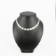 Necklace Silver 925 and Silver oxidized. Necklace with square elements and Hook fastener - 21501