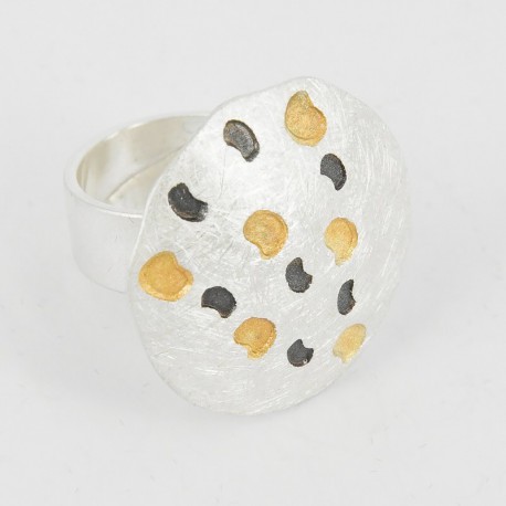 Anillo Plata abierto redondo 28mm - 21678