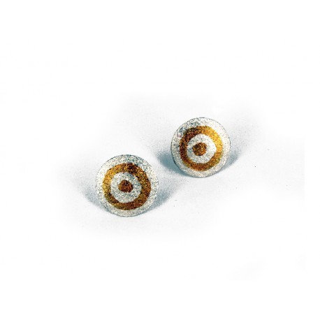 Earrings Earstickers Silver oxidized - 21408