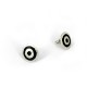 Ohrstecker Silber  oxidiert