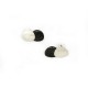 Earstickers Small Silver/oxid rind dopple - 21417-M