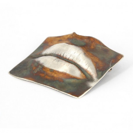 Brosche reg. Lippen Ox