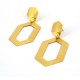 Earrings Silver 925. Hexagonalform Length.: 8 cm - 201
