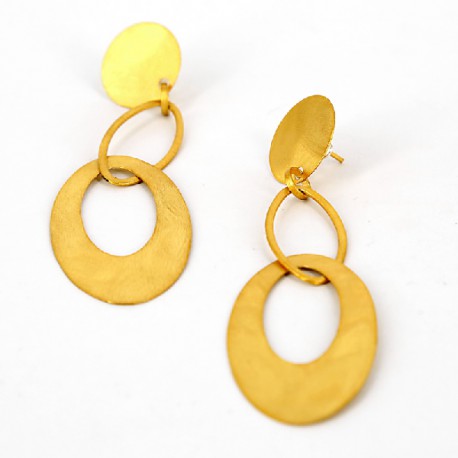 Earrings Silver with stud.