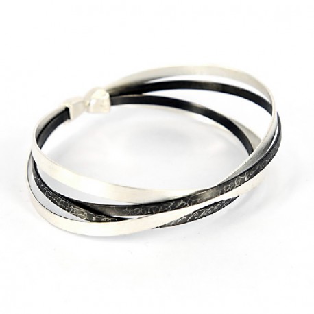 Bracelet silber oxidized