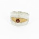 Ring Silber vergoldet Granat
