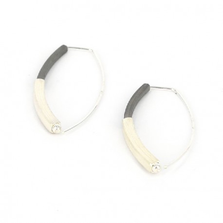 Ohrringe Silber oxidiert