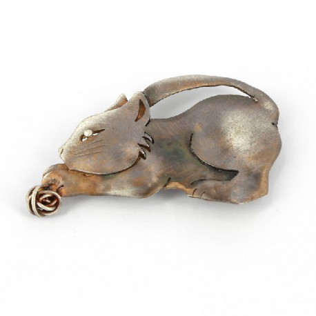 Brosche katze