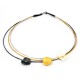 Collar triple artesanal con circonitas