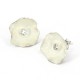 Pendientes Plata de 1,3 cm diam. + zyrkonia 3mm