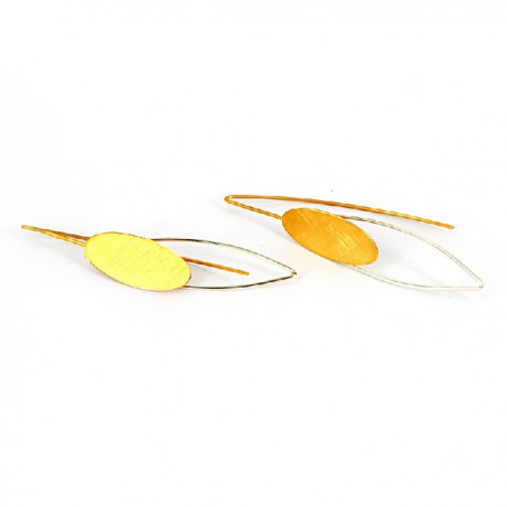 Pendientes Plata chapado en Oro