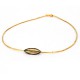 Collar 46 cm Plata oxidada y chpado en Oro con colgante