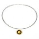Necklace Silver Goldplated and oxidized