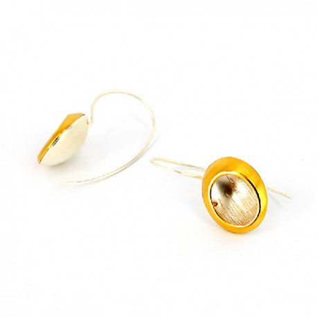 Hanging Design Earrings Silber vergoldet