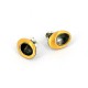 Earrings Silver Goldplated oxidized