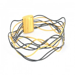 Armband Filig magnet vergoldet/oxidiert