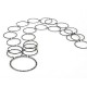 Necklace Silver oxidized. Length total: 100 cm