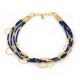 Halskette kreise vergold. Lapis lazuli