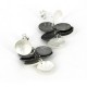 Ohrstecker Silber oxidiert