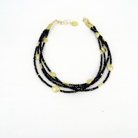 Collar Espinel Plata chapado Oro