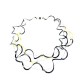 Halskette Spiral Silber oxidiert vergold