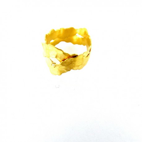 Ring Silber veergoldet Diamant
