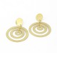 Earrings hanging, Silver Goldplated. Spiral Form. Length.: 7 cm - KRK15