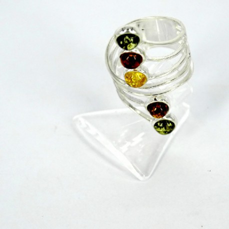 Ring Silber Bernstein mix