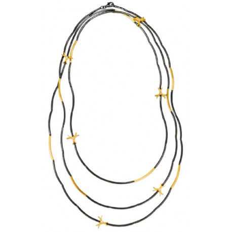 Collar multiestrellas largo