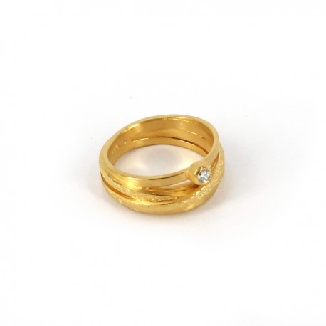 Ring mit Zirconia 2,5mm AGVG