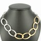 Necklace oval Silver