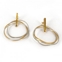 Ohrstecker silber vergoldet