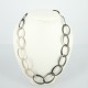 Necklace oval Silver