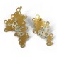 Pendientes Design Desigual Plata dorada