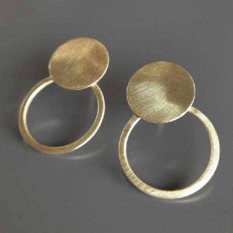 Earrings Silver Goldplated