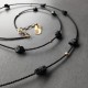 Halskette sil verg black  Hematite