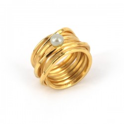Ring mit Perle 5-5,5mm AGVG