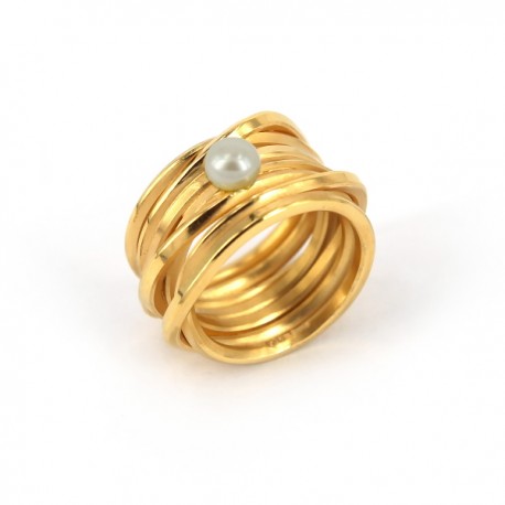 Ring mit Perle 5-5,5mm AGVG
