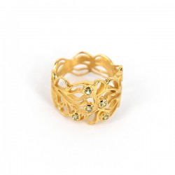 Ring Silber vergoldet Peridot
